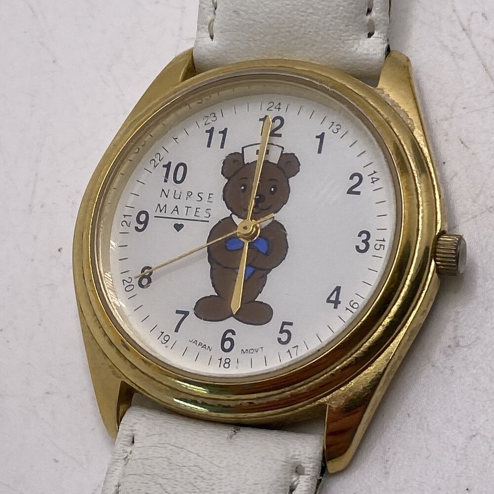 Vintage Nurse Mates Bear Watch Works New Battery
